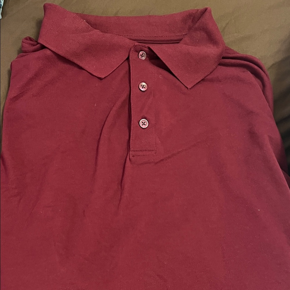 Edward Men's Maroon Polo Shirt - Picture 2 of 2